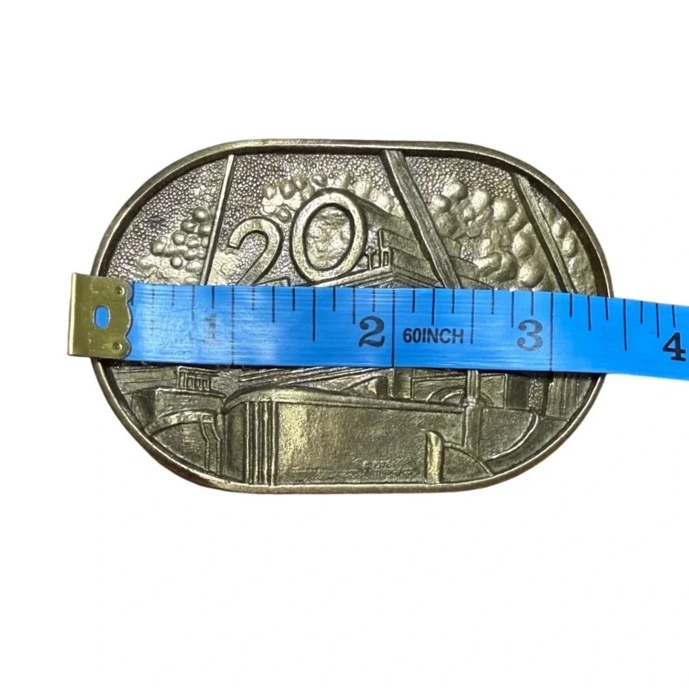 20th Century Fox 1976 Vintage Solid Brass Belt Buckle BTS‎ Made in USA 1978